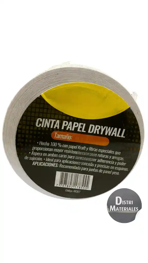 Rollo Cinta Papel Drwyall X 50 Mt