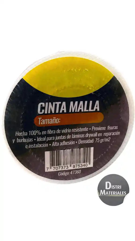 Rollo Cinta Malla Drwyall X 90 Mt