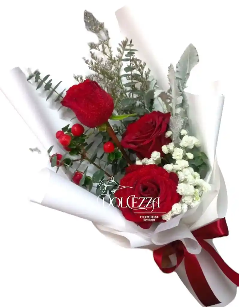Flores Rosas Rojas X3