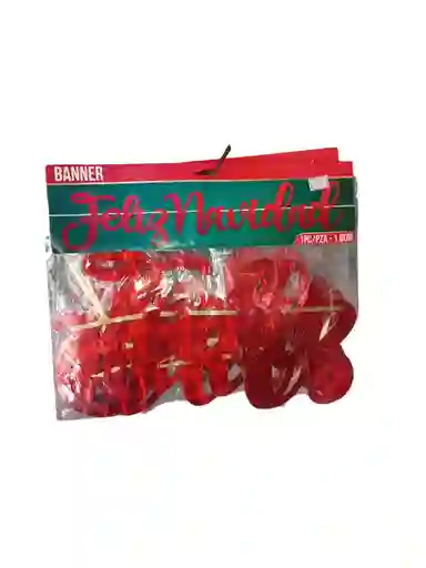 Letrero Cursivo Feliz Navidad 1.60m