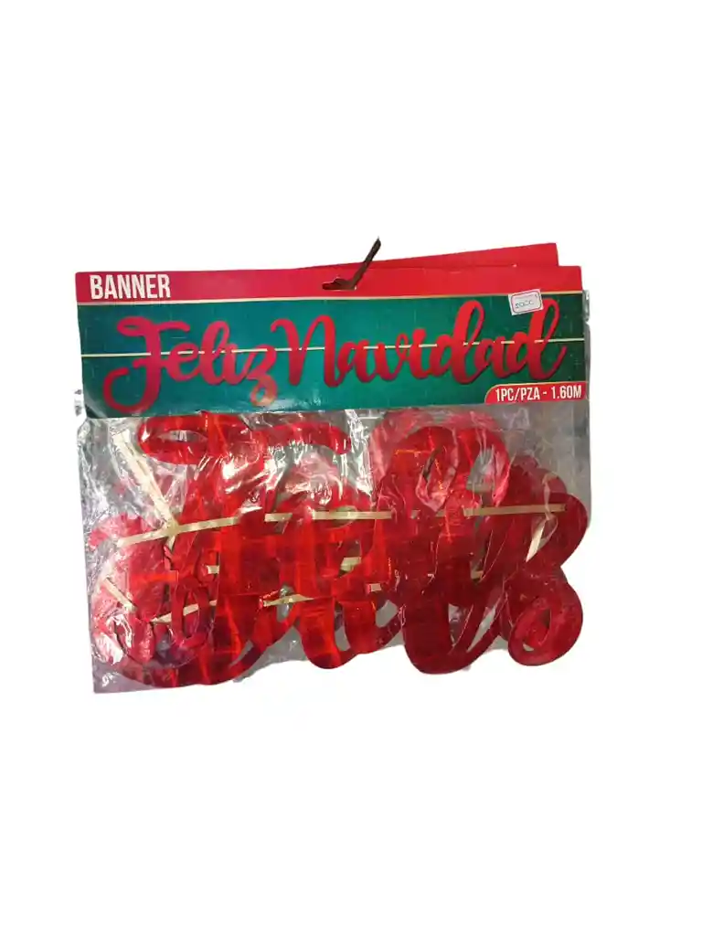 Letrero Cursivo Feliz Navidad 1.60m