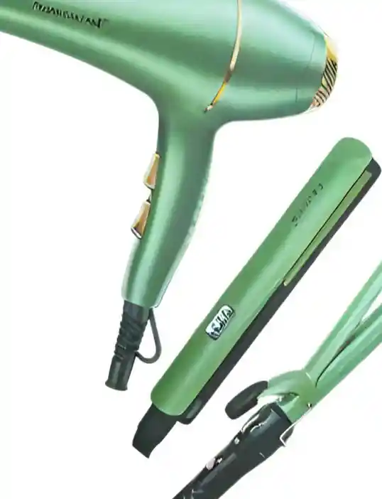 Combo 3 En 1 Plancha Secador Y Risadora Para El Cabello Tecnologia Aguacate