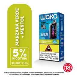 Vape Waka Manzana Verde 36000 Puffs 5%