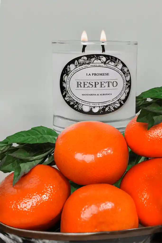 Respeto Vela Perfumada (mandarina & Albahaca)