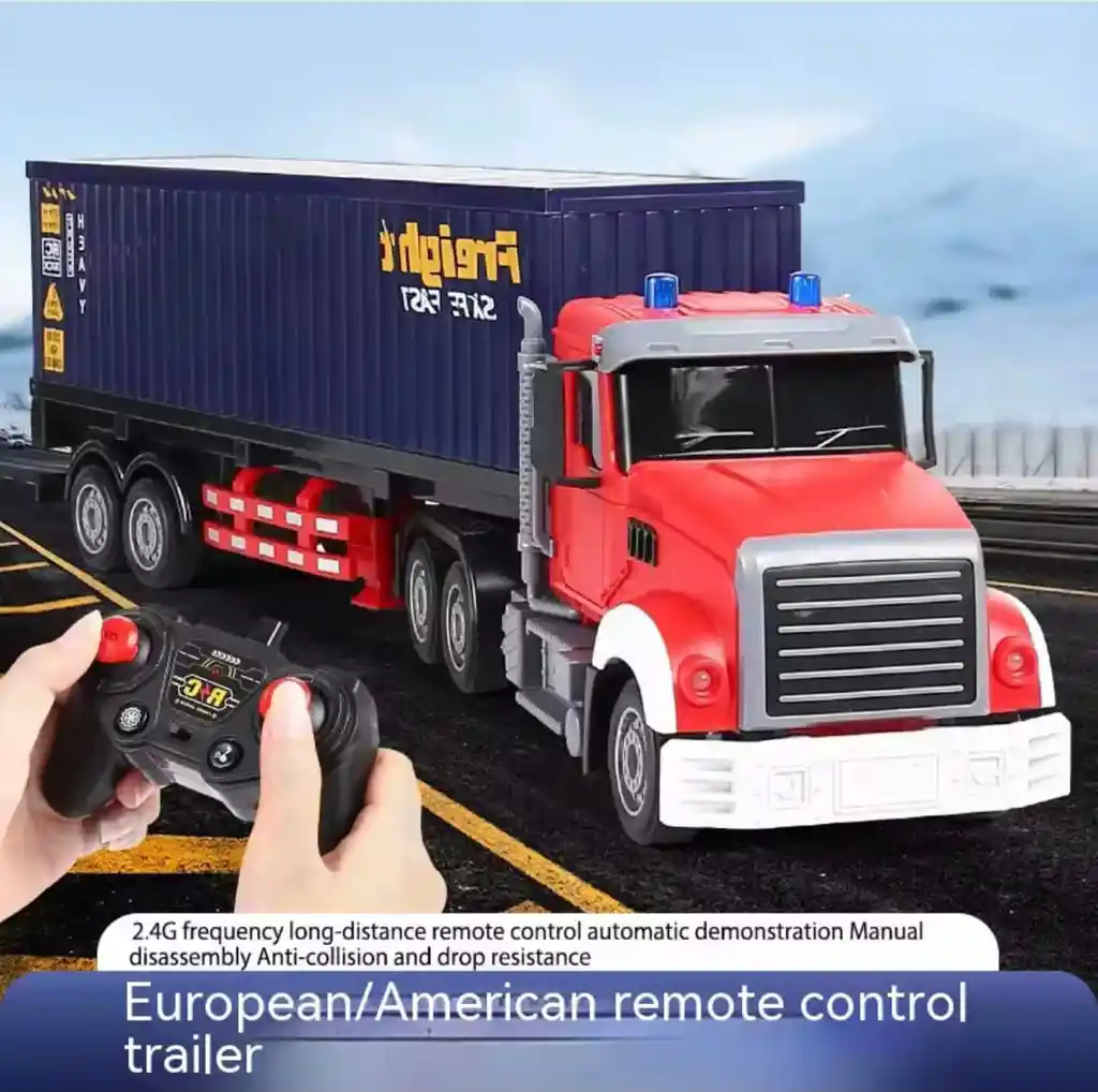 Tractomula Tráiler Camión Control Remoto Juguete Para Niños