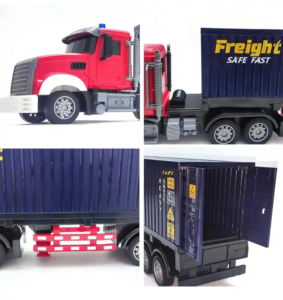 Tractomula Tráiler Camión Control Remoto Juguete Para Niños