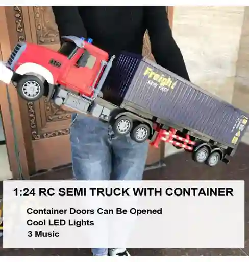 Tractomula Tráiler Camión Control Remoto Juguete Para Niños