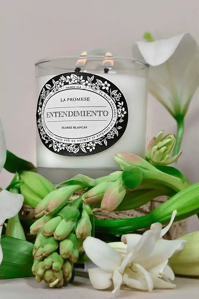 Entendimiento Vela Perfumada (flores Blancas)