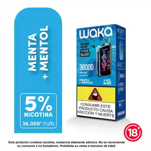 Vape Waka Menta 36000 Puffs 5%