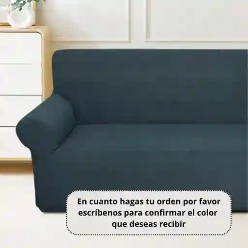 Protector De Sofá Yacqard 3 Puestos Unicolor