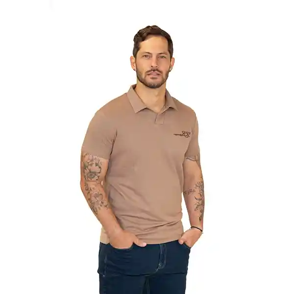 Camiseta Polo Slim Fit Café