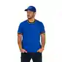 Camiseta Slim Fit C/r Azul