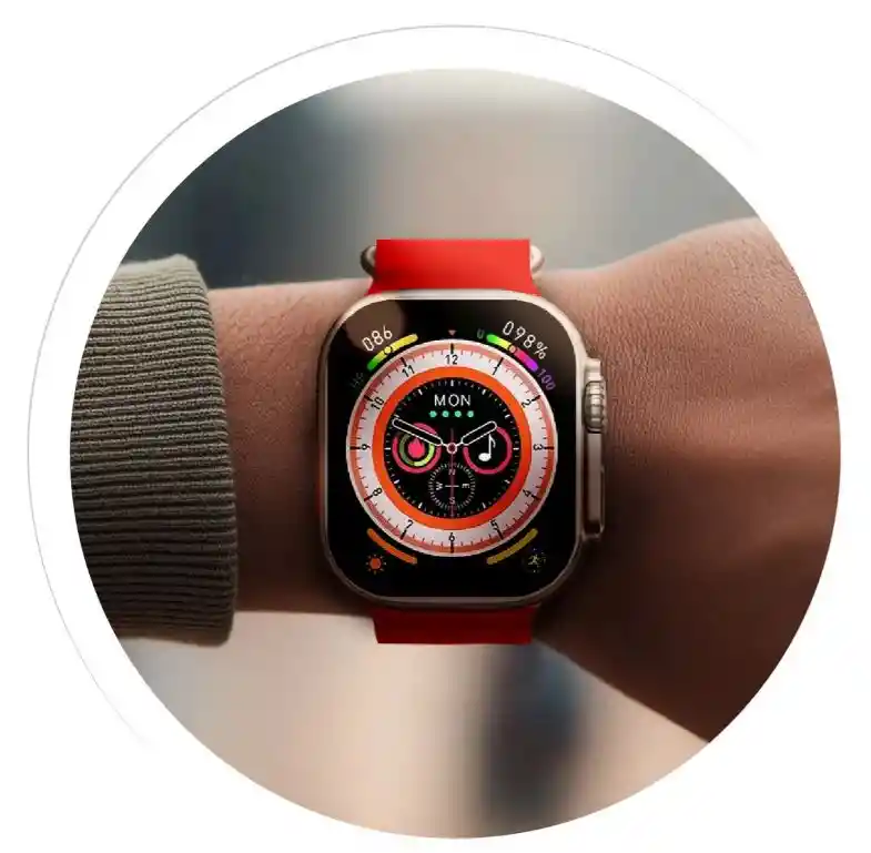 Smartwatch Mobulaa H8 Ultra Pantalla Hd Bluetooth 5.0 Ip67 Rojo
