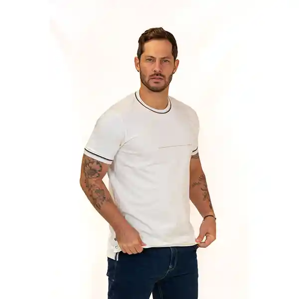 Camiseta Slim Fit C/r Blanca