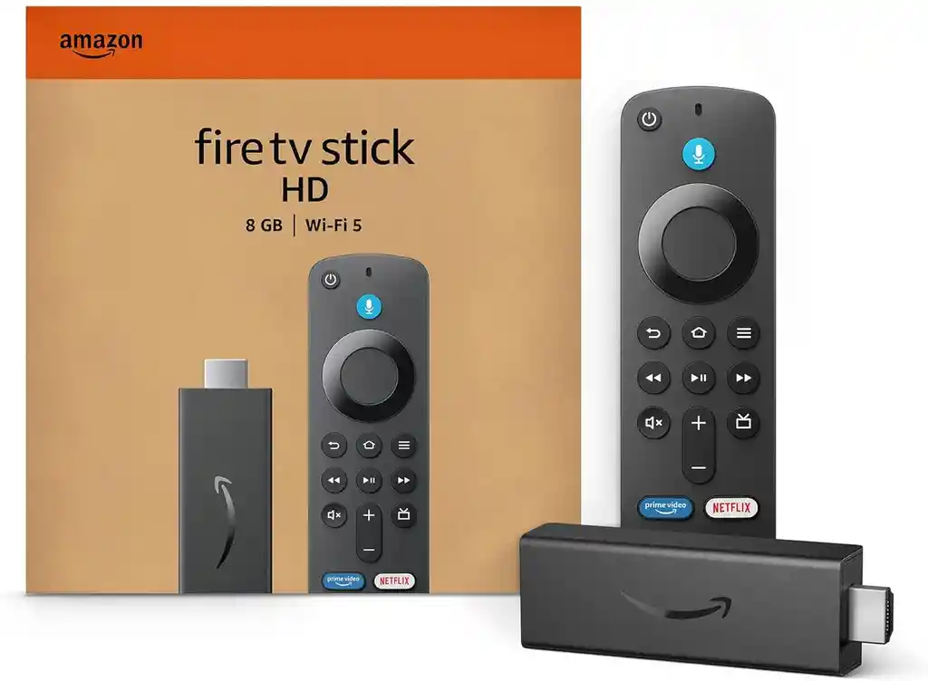 Amazon Fire Tv Stick Hd (última Generación), Con Tv En Directo Gratuita, Mando Por Voz Alexa, Controles De Hogar Digital Y Reproducción En Streaming Hd