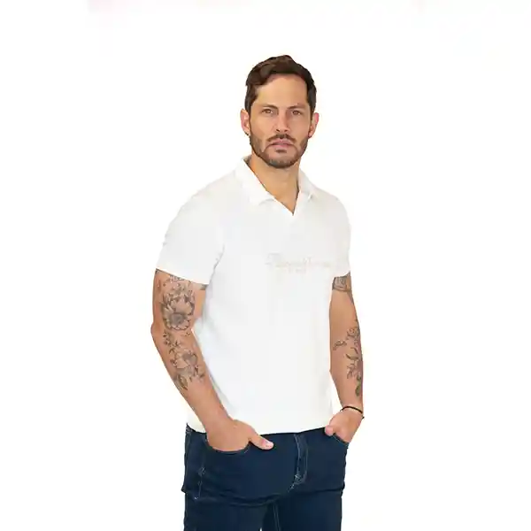 Camiseta Polo Slim Fit Beige