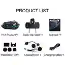 Intercomunicador Casco Moto Y12 Radio Fm Bluetooth Auricular