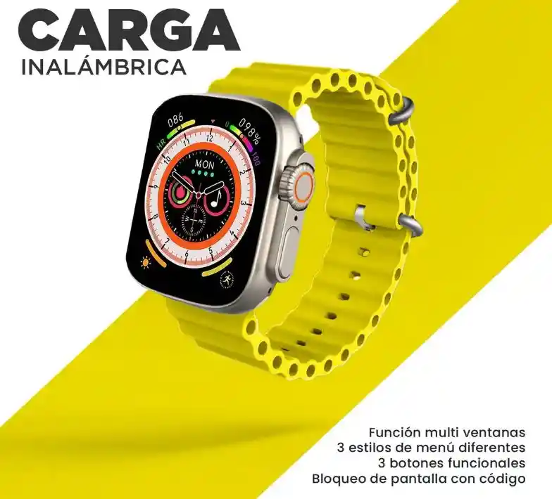 Smartwatch Mobulaa H8 Ultra Pantalla Hd Bluetooth 5.0 Green