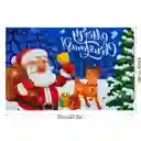 Tapete Navideño Alfombra Decorativa Antideslizante 38x58 Cm