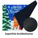 Tapete Navideño Alfombra Decorativa Antideslizante 38x58 Cm