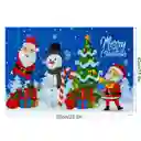 Tapete Navideño Alfombra Decorativa Antideslizante 38x58 Cm