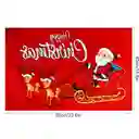 Tapete Navideño Alfombra Decorativa Antideslizante 38x58 Cm