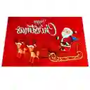 Tapete Navideño Alfombra Decorativa Antideslizante 38x58 Cm