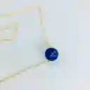 Cadena Dorada Con Piedra Lapislazuli
