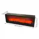 Chimenea Rectangular Con Led, Decoración Del Hoga