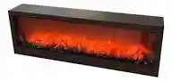 Chimenea Rectangular Con Led, Decoración Del Hoga