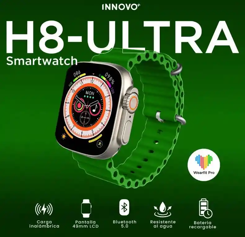 Smartwatch Mobulaa H8 Ultra Pantalla Hd Bluetooth 5.0