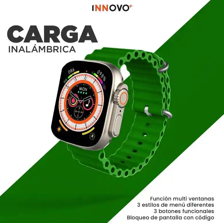Smartwatch Mobulaa H8 Ultra Pantalla Hd Bluetooth 5.0