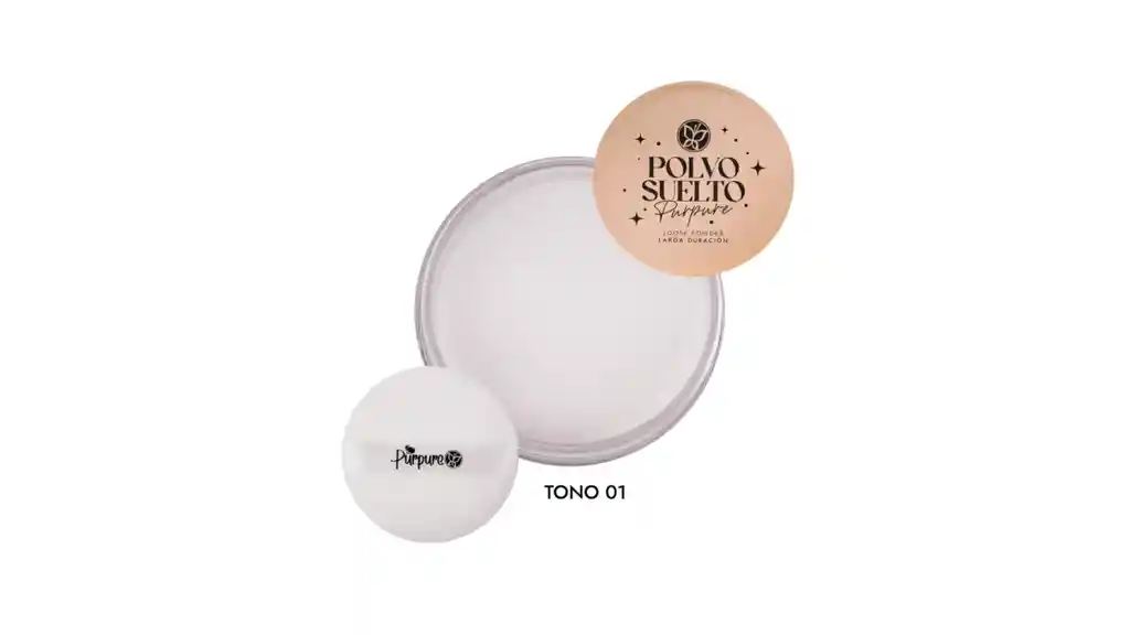 Polvo Suelto Tono 01 Rostro Maquillaje Profesional Purpure