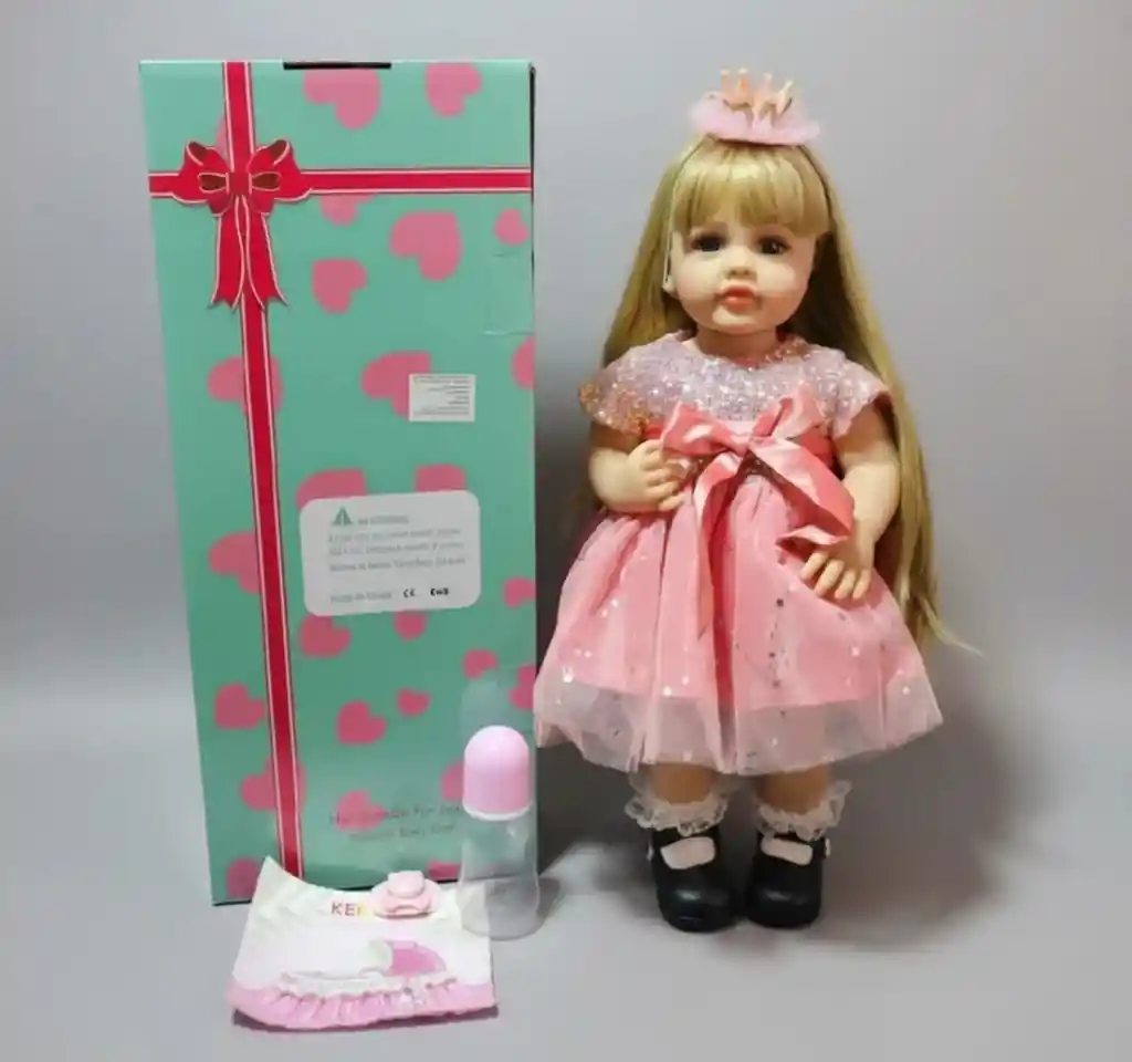 Muñeca Realista Con Sonido 55 Cm Interactua Juguete Niñas Niños Infantil