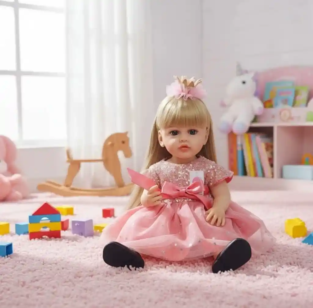 Muñeca Realista Con Sonido 55 Cm Interactua Juguete Niñas Niños Infantil