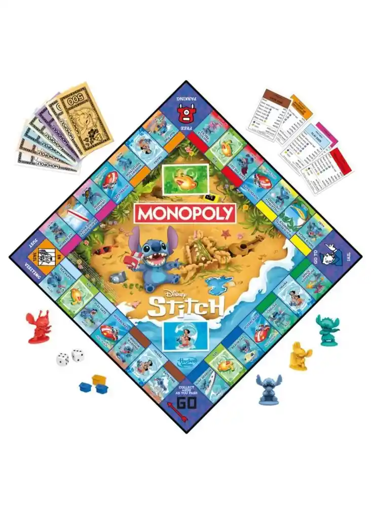 Juego De Mesa Monopoly Stitch Original / Hasbro