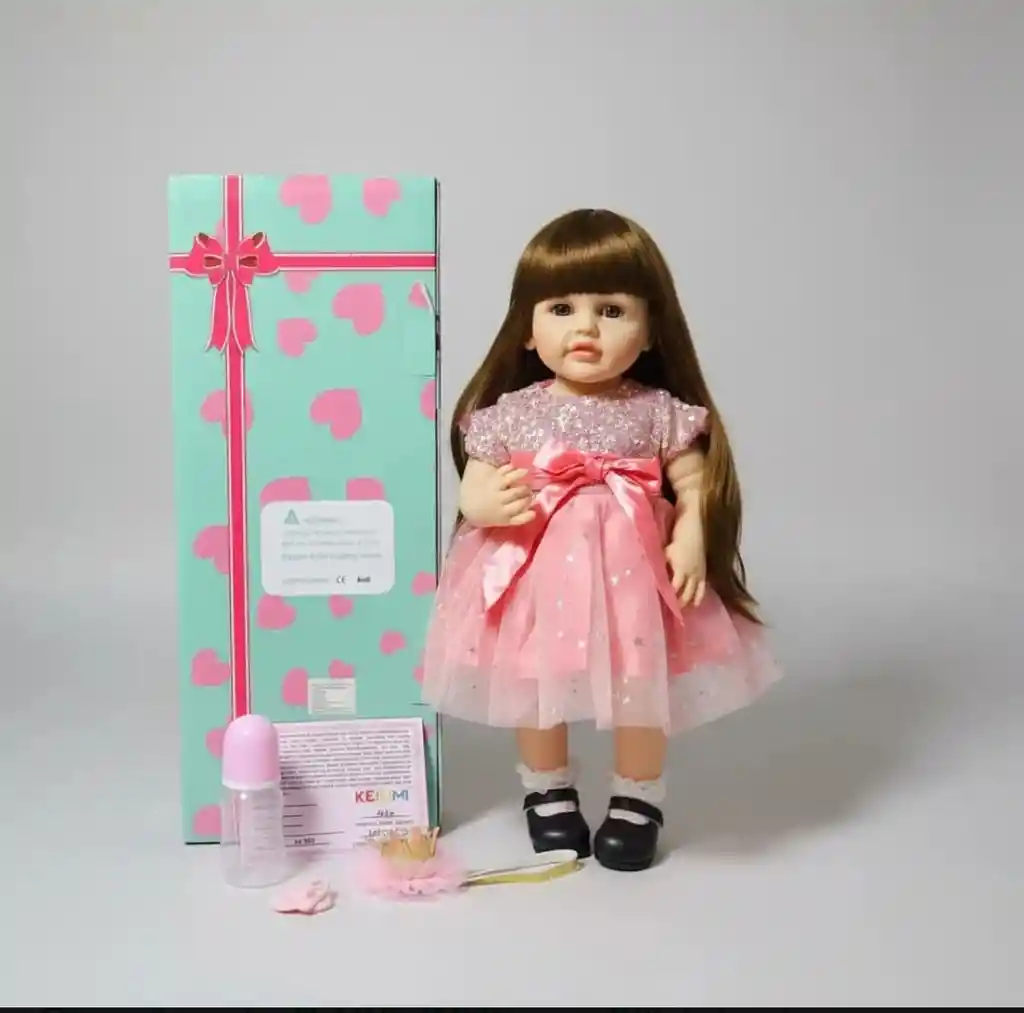 Muñeca Realista Con Sonido 55 Cm,interactua Juguete Niñas Muñeca Reborn