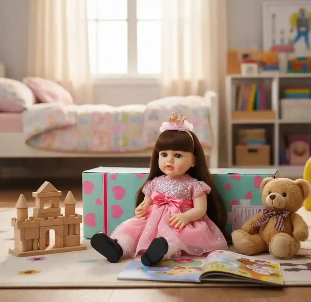 Muñeca Realista Con Sonido 55 Cm,interactua Juguete Niñas Muñeca Reborn