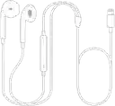 Earpods Tipo Apple Lightning Audifonos Generico