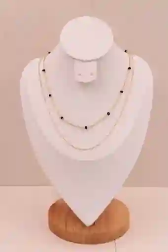 Cadena Doble Kami Rodio