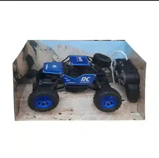 Carro Todo Terreno A Control Remoto Juguete Infantil Niño Niña Azul