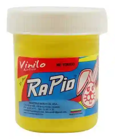 Vinilo Acrílico Rapid En Presentación De (60cc) En Amarillo