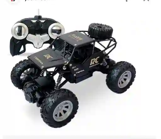Carro Todo Terreno Negro A Control Remoto Juguete Infantil
