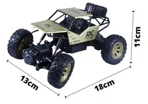 Carro Todo Terreno Dorado A Control Remoto Juguete Infantil