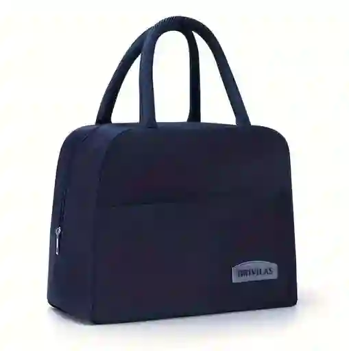 Lonchera Termica Unicolor Correas Brivilas	azul Oscuro