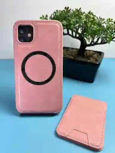 Forros Iphone 11 Cuero + Tarjetero