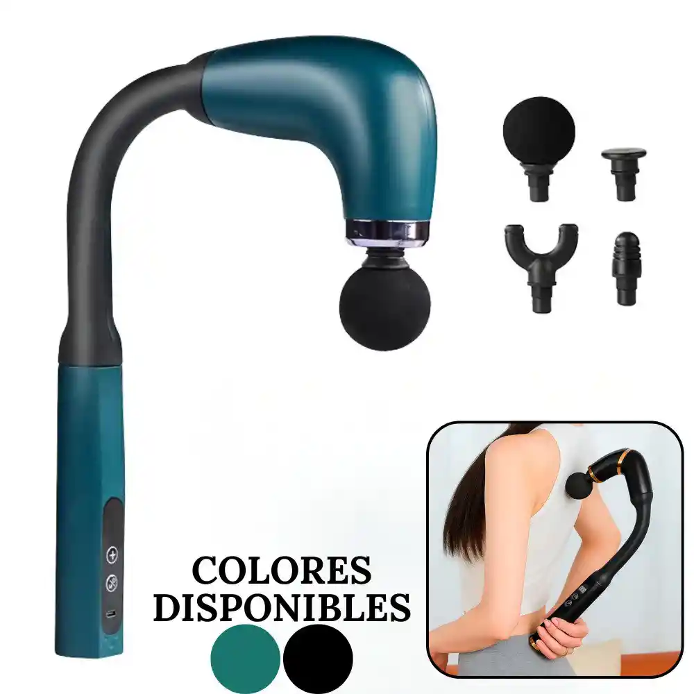 Pistola Masajeador Muscular Gun Extensor De Mano Recargable