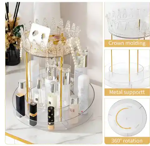 Organizador De Maquillaje Y Cosméticos 360