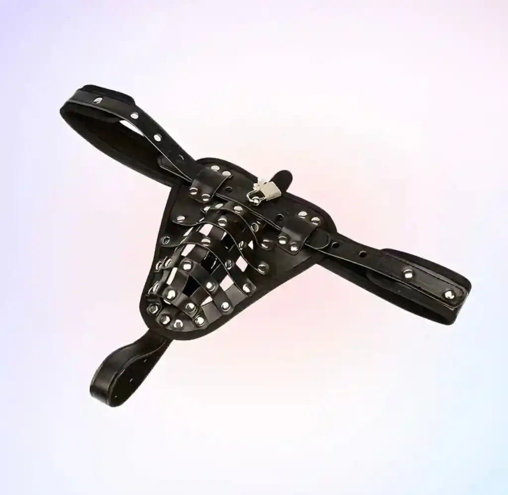 Jaula De Castidad Masculina Con Candado De Cuero Bondage Fetichista Gay Bdsm Juego De Rol Sex Shop Juguetes Para Adultos Sado Masoquismo Lenceria