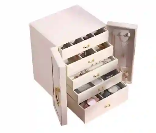 Joyero Cofre 5 Niveles Organizador De Mesa